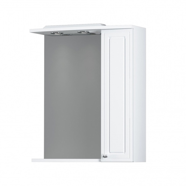 Шкаф зеркальный Damixa Palace One 60 (M41MPR0601WG) с подсветкой