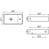 Раковина 40,7x21,7 см Ceramica Nova Element CN6051LMW