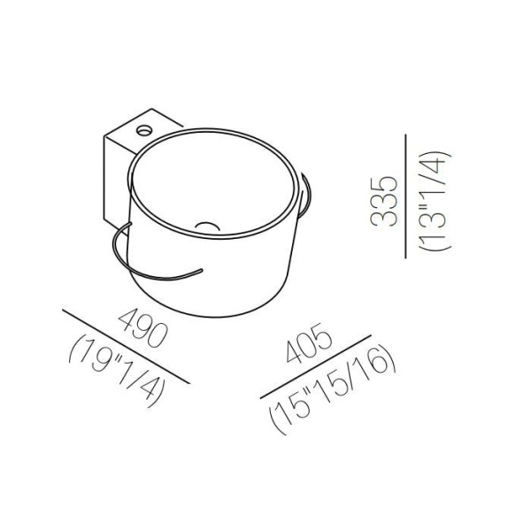 Раковина Agape Bucatini 40 ACER0740NZB *1