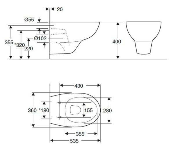 Унитаз с инсталляцией Jacob Delafon Patio E21734RU-00