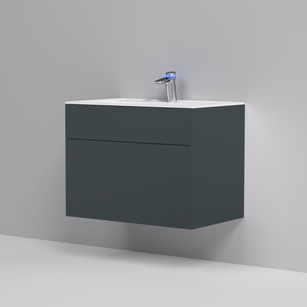 Тумба под раковину AM.PM Inspire V2.0 M50AFHX0803GM 80 см графит матовый