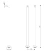 Комплект колонн для смесителя Lemark LM8565B бронза