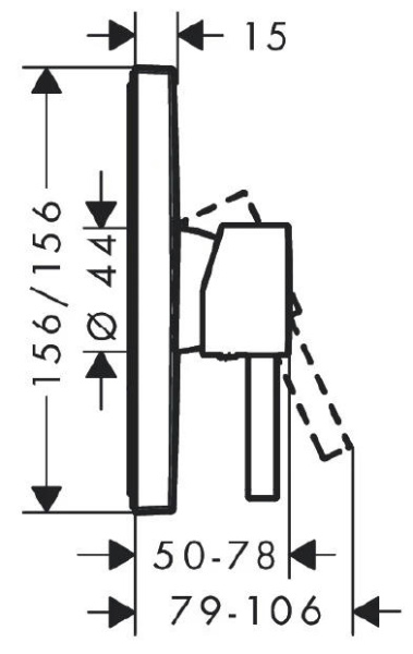 Смеситель для душа hansgrohe Finoris 76615670 черный
