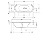 Акриловая ванна Duravit Starck 180x80 700009000000000