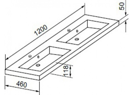 Раковина двойная Gorenje Amador 748273 120 см