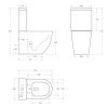 Унитаз-компакт безободковый BelBagno AMANDA BB051CPR