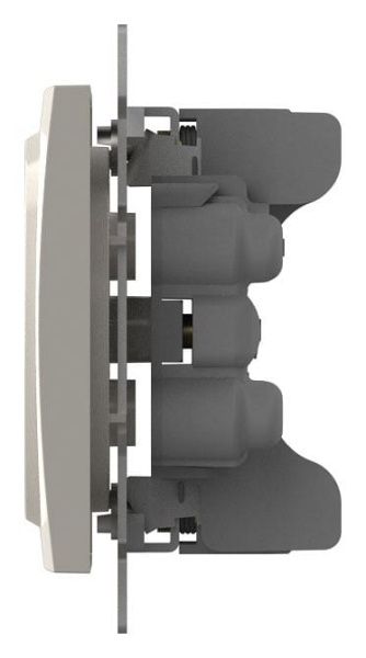 Розетка двойная без заземления, без рамки Elbi Eleсtriс Zena Vega 609-010200-908