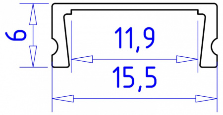 Профиль накладной Ambrella Light GP GP1700AL