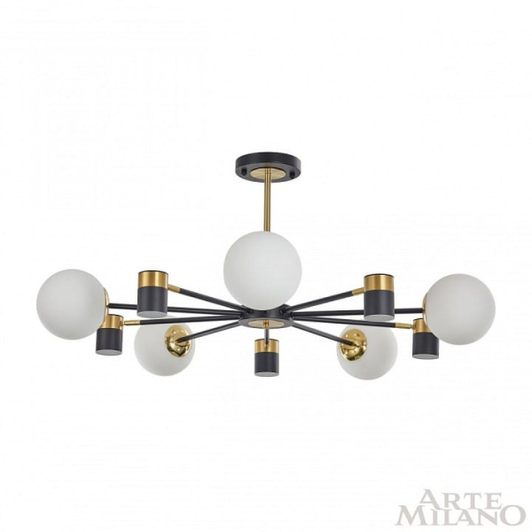 Люстра на штанге Arte Milano Ferrara-71040 274802/10 BK/GD