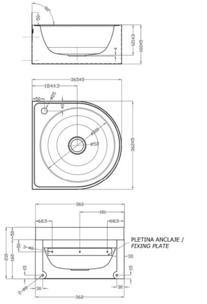 Раковина Nofer 13061.S