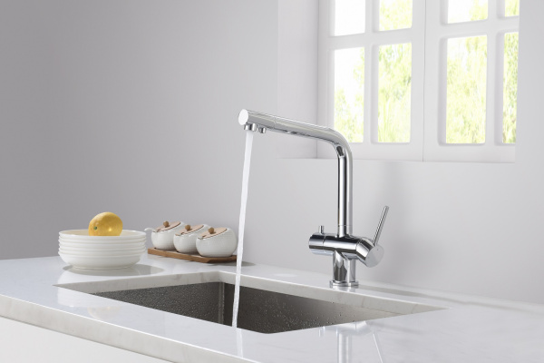 Смеситель для кухни Timo Saona 2396/00F с подключением фильтра