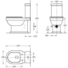 Чаша напольного унитаза Kerama Marazzi Pompei PO.wc.01