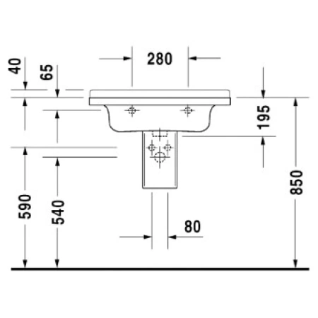 Раковина 70x49 см Duravit Starck 3 0304700000