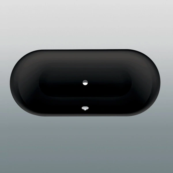 Ванна стальная Bette Lux Oval 3467-035 PLUS AR 190x90 см, с антискользящим и водоотталкивающим покрытием, черный матовый