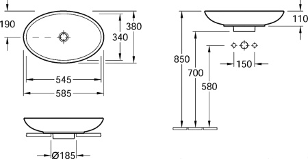 Раковина Villeroy&Boch Loop & Friends 51510001