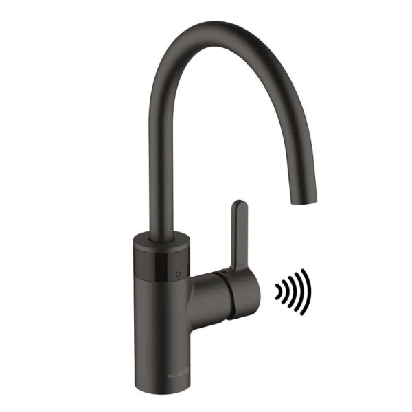 Смеситель для кухни Kludi E-GO 422106675 глубокий черный матовый