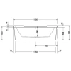 Акриловая ванна Duravit Starck 700012000000000 190x90 см, отдельностоящая, белый