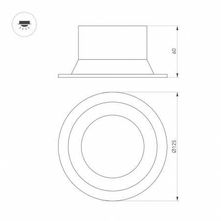 Встраиваемый светильник Arlight BREEZE 036617