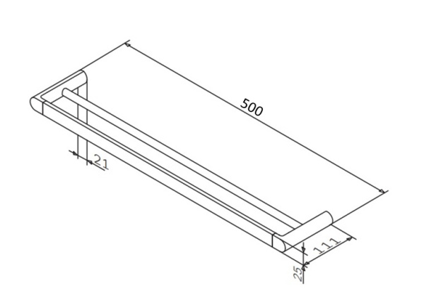 Двойная вешалка для полотенец AM.PM Inspire A50335400