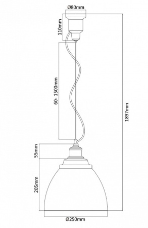Подвесной светильник Maytoni Bellevue P534PL-01W
