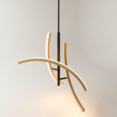 Люстра на штанге Maytoni Ваби MOD428PL-L27BK