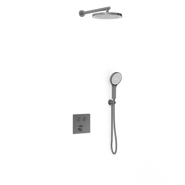 Душевой комплект Vincea VSFW-4212GM вороненная сталь