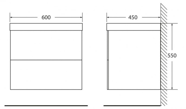 Раковина Belbagno Regina BB600/450-LV-MR-AST Белый