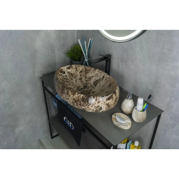 Раковина 59x40 см GID Stone Edition Mnc168
