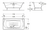 Чугунная ванна Roca Akira 170x85 2325G000R