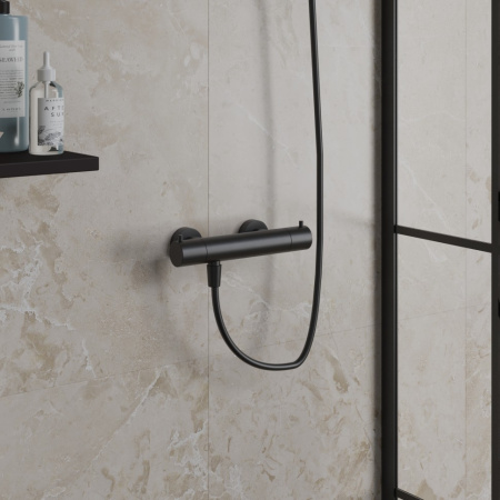 Термостат для душа Paini Cox 78PZ511TH черный матовый