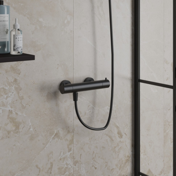 Термостат для душа Paini Cox 78PZ511TH черный матовый