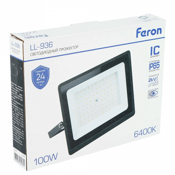 Настенно-потолочный прожектор Feron LL-936 52109