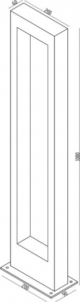 Наземный высокий светильник Maytoni Bonn O425FL-L10GF