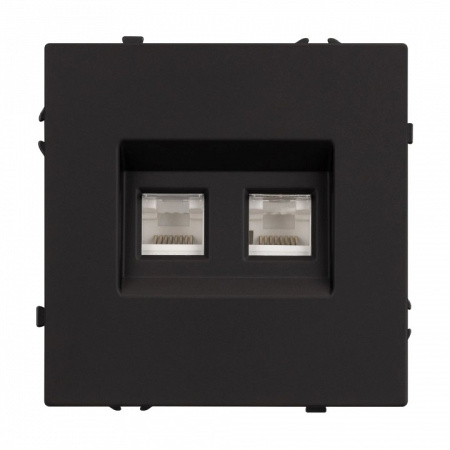 Розетка двойная Ethernet RJ-45 без рамки Arlight SCT 054313