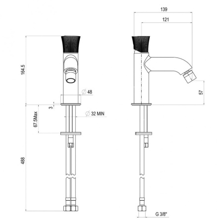 Смеситель для биде Paini Domus 18CR304PZ