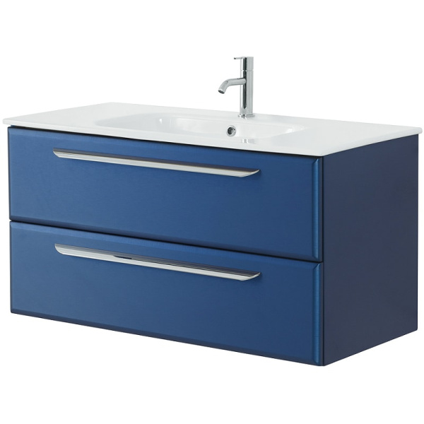 Тумба под раковину Cezares Eco-Cer 100 ECO-CER-1000-2C-SO-SPF-P сапфир