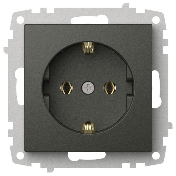Розетка с заземлением без рамки Elbi Eleсtriс Zena Vega 609-011100-217