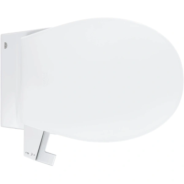 Унитаз подвесной Grohe Bau Ceramic 39651SH0 с сиденьем, альпийский белый