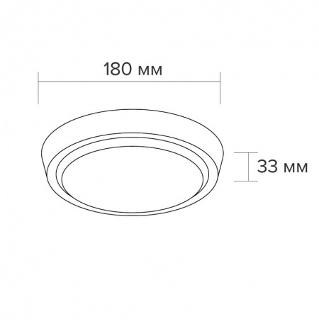 Накладной светильник Wolta DBO01-20-4K
