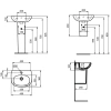 Раковина 45x36 см Ideal Standard Tesi T009501