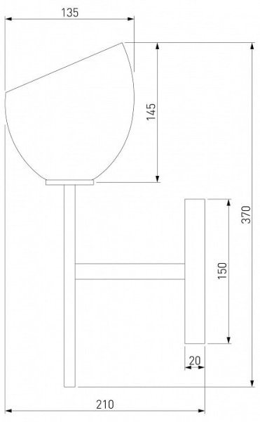 Бра Eurosvet Arrista 60130/1 хром