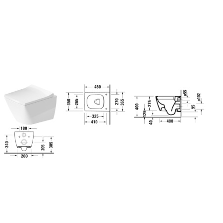 Унитаз подвесной Duravit Viu 2573090000