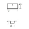 Раковина KERASAN Lavabi arredo 75 022501
