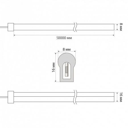 Лента светодиодная Uniel ULS-N21-2835 UL-00003767