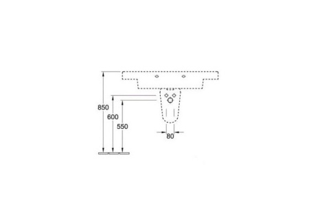 Полупьедестал Villeroy&Boch Subway 72640001
