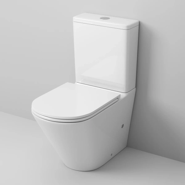 Унитаз-компакт Grossman GR-4449S безободковый, с сиденьем микролифт, белый