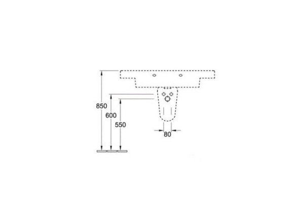 Полупьедестал Villeroy&Boch Subway 72640001