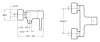 Смеситель для душа Jacob Delafon CUFF E45533-CP