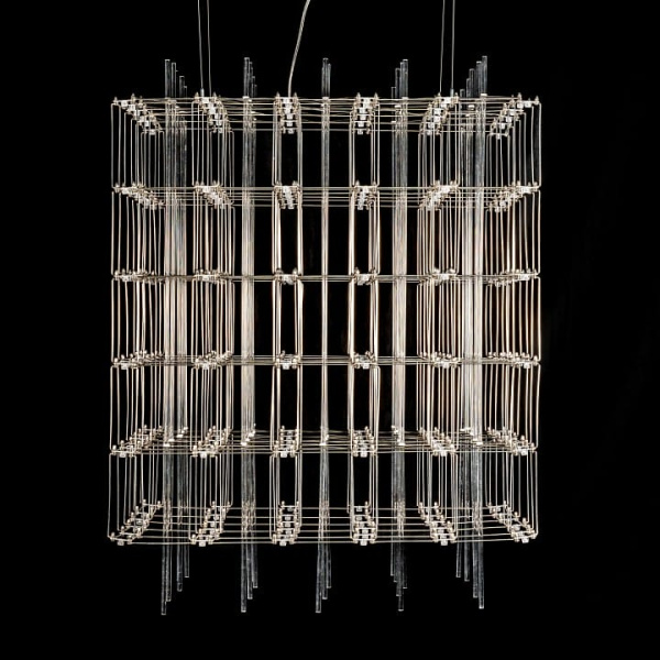 Подвесная люстра O-LUCE Cosmic Glass ячейка 15*15 см 1094011-0