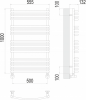 Полотенцесушитель водяной Terminus Марио П19 500х1000 4670078530745
